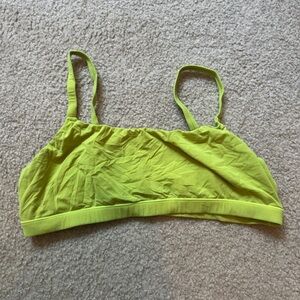 SKIMS Neon Green Minimalist Bralett
